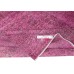 Vintage Handmade Turkish Wool Area Rug Redyed in Pink for Modern Interiors